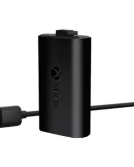 KIT CARREGADOR E BATERIA + CABO DE ALIMENTAÇÃO CONTROLE XBOX SERIES (TODOS OS MODELOS)