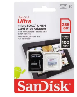 Cartão de Memória Ultra MicroSDXC 256gb 100mb/s Sandisk